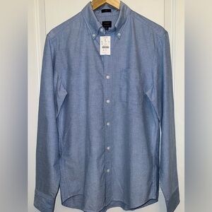 J Crew NWT Slim Fit Flex Oxford Shirt in Dusted Blue